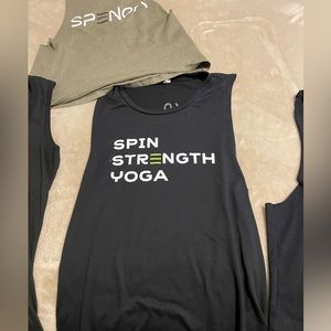 4 shirts and a hoodie